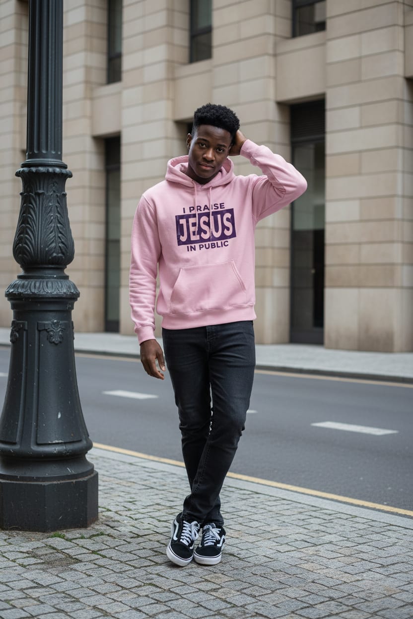 I Praise Jesus In Public Hoodie