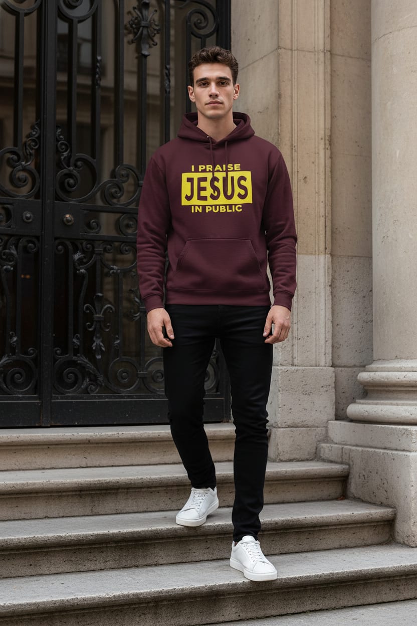 I Praise Jesus In Public Hoodie